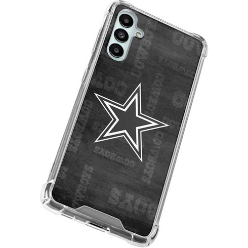 NFL Dallas Cowboys Black & White Galaxy A14 5G Clear Case