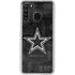 NFL Dallas Cowboys Black & White Galaxy A21 Clear Case