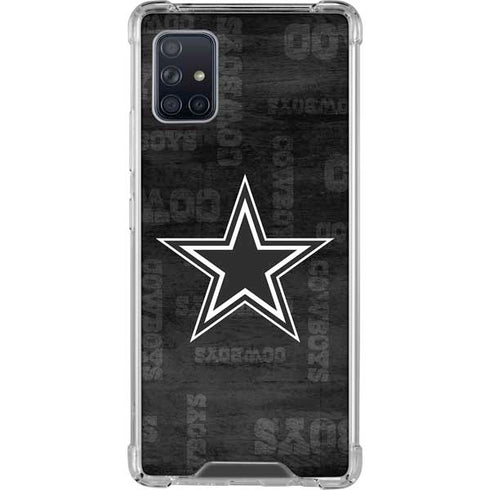NFL Dallas Cowboys Black & White Galaxy A51 5G Clear Case
