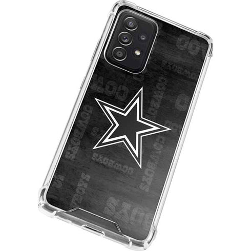 NFL Dallas Cowboys Black & White Galaxy A52 5G Clear Case