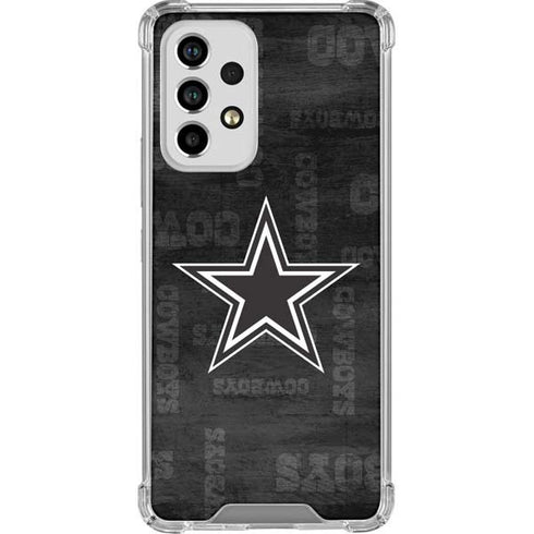 NFL Dallas Cowboys Black & White Galaxy A53 5G Clear Case