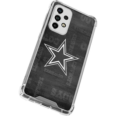 NFL Dallas Cowboys Black & White Galaxy A53 5G Clear Case