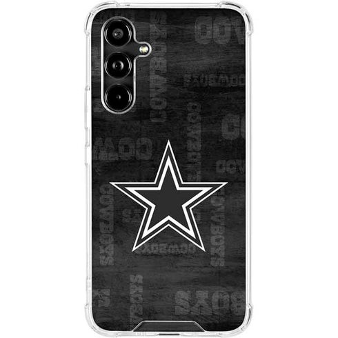 NFL Dallas Cowboys Black & White Galaxy A54 5G Clear Case