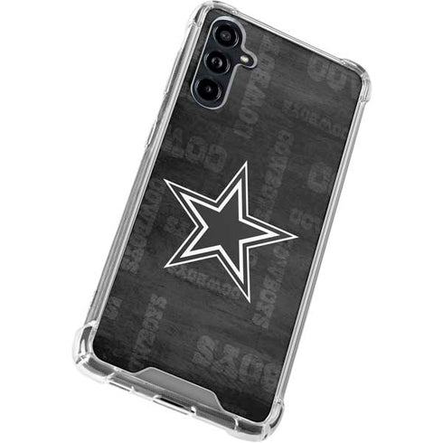 NFL Dallas Cowboys Black & White Galaxy A54 5G Clear Case