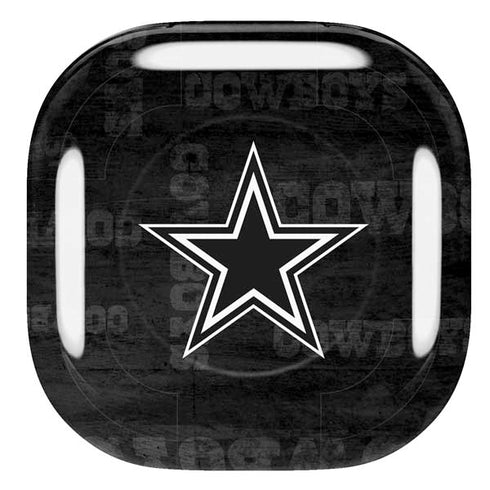 NFL Dallas Cowboys Black & White Galaxy Buds Pro Skin
