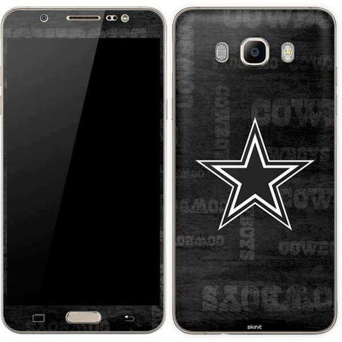 NFL Dallas Cowboys Black & White Galaxy J7 Skin