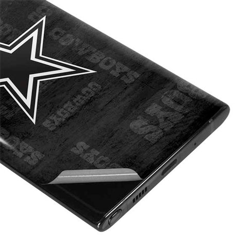 NFL Dallas Cowboys Black & White Galaxy Note 10 Skin