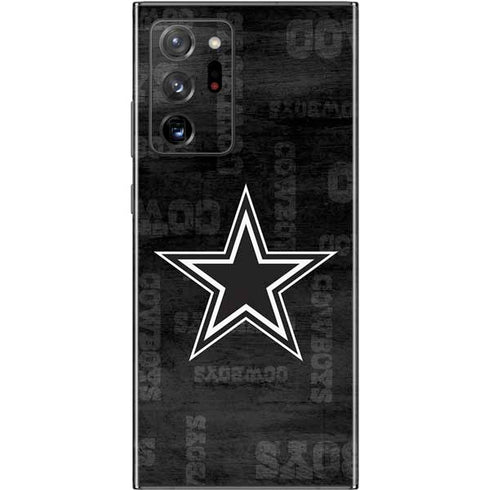 NFL Dallas Cowboys Black & White Galaxy Note20 Ultra 5G Skin
