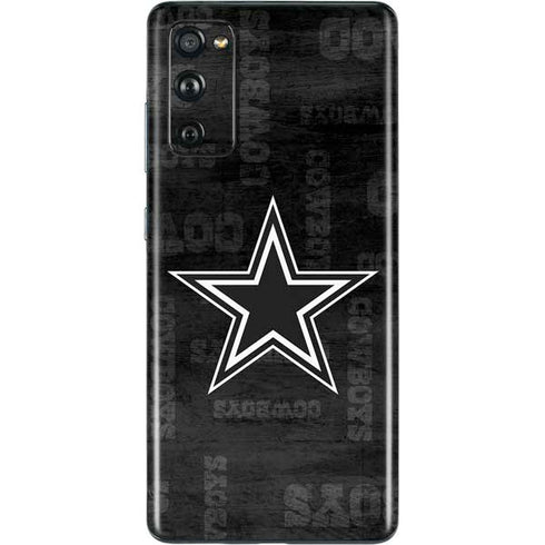 NFL Dallas Cowboys Black & White Galaxy S20 Fan Edition Skin
