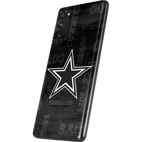 NFL Dallas Cowboys Black & White Galaxy S20 Fan Edition Skin