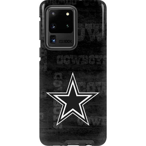 NFL Dallas Cowboys Black & White Galaxy S20 Ultra 5G Pro Case