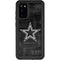 NFL Dallas Cowboys Black & White Galaxy S20 Waterproof Case