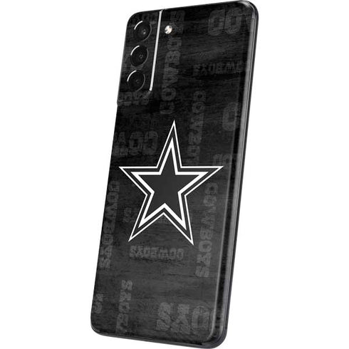 NFL Dallas Cowboys Black & White Galaxy S21 5G Skin