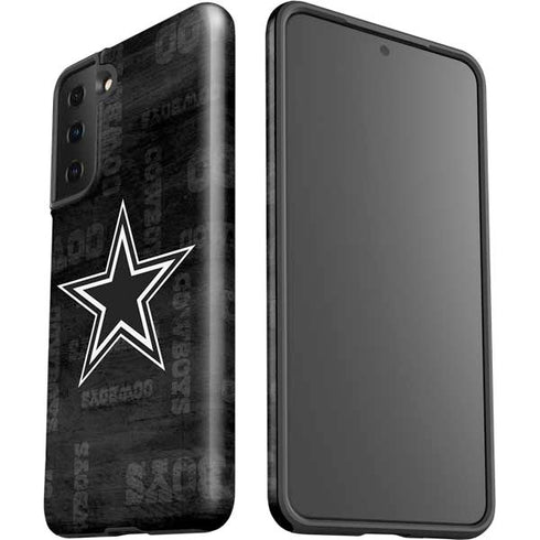 NFL Dallas Cowboys Black & White Galaxy S21 FE Pro Case