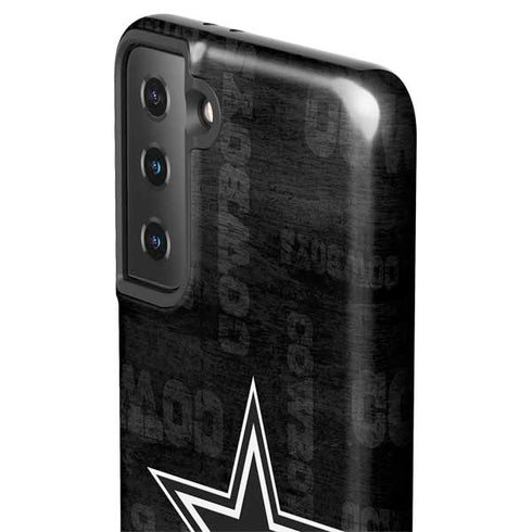 NFL Dallas Cowboys Black & White Galaxy S21 Plus 5G Pro Case