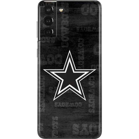 NFL Dallas Cowboys Black & White Galaxy S21 Plus 5G Skin