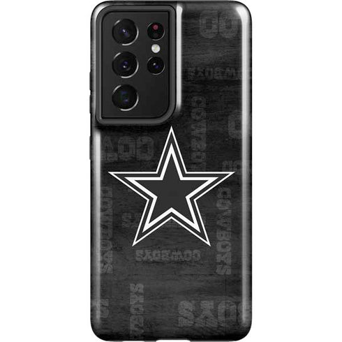 NFL Dallas Cowboys Black & White Galaxy S21 Ultra 5G Pro Case