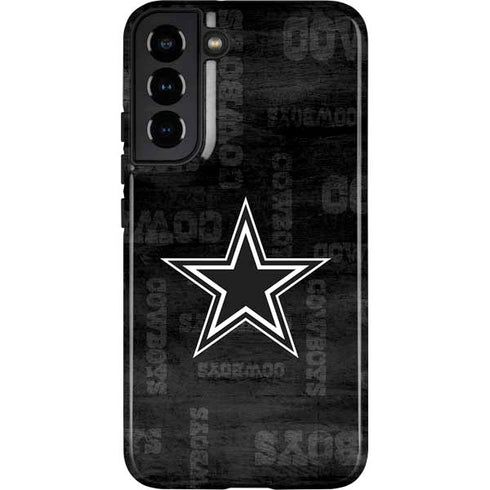 NFL Dallas Cowboys Black & White Galaxy S22 Plus Pro Case