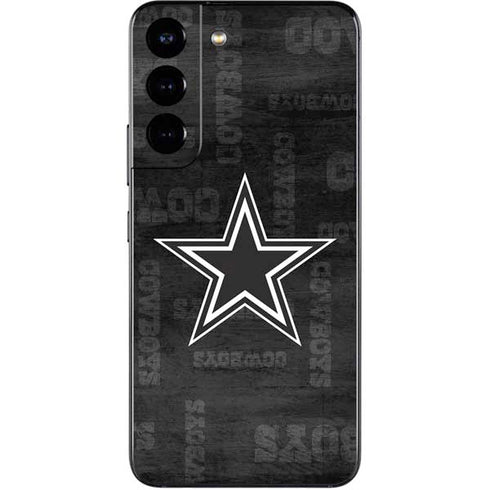 NFL Dallas Cowboys Black & White Galaxy S22 Skin