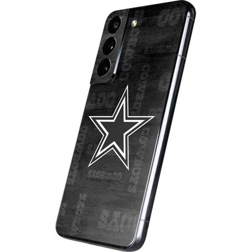 NFL Dallas Cowboys Black & White Galaxy S22 Skin