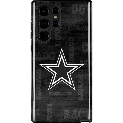 NFL Dallas Cowboys Black & White Galaxy S22 Ultra Pro Case