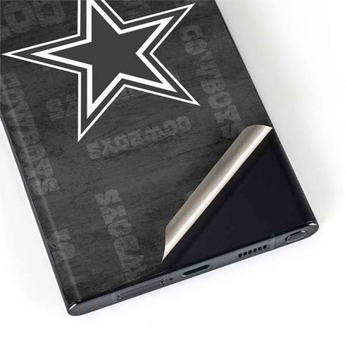 NFL Dallas Cowboys Black & White Galaxy S22 Ultra Skin