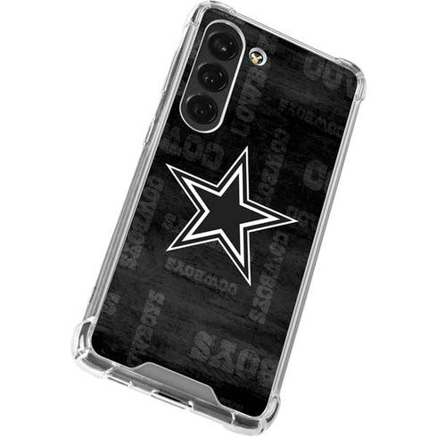 NFL Dallas Cowboys Black & White Galaxy S23 Clear Case