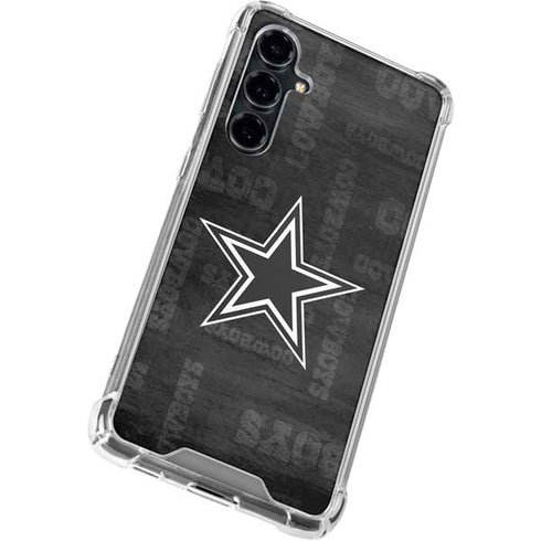 NFL Dallas Cowboys Black & White Galaxy S23 FE Clear Case