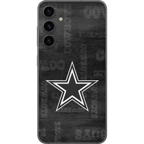 NFL Dallas Cowboys Black & White Galaxy S23 FE Skin