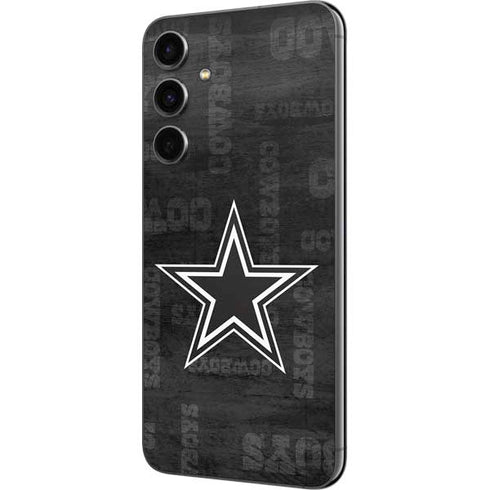 NFL Dallas Cowboys Black & White Galaxy S23 FE Skin
