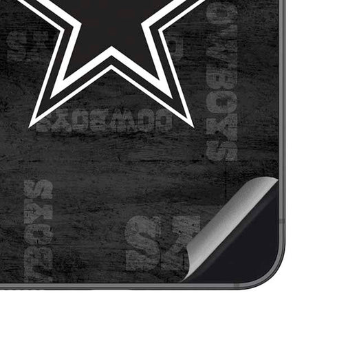 NFL Dallas Cowboys Black & White Galaxy S23 FE Skin