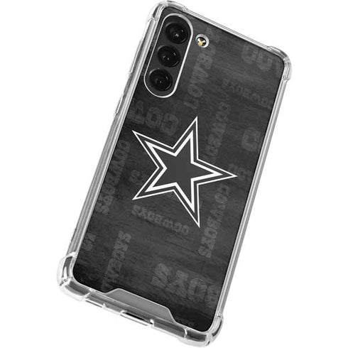 NFL Dallas Cowboys Black & White Galaxy S23 Plus Clear Case