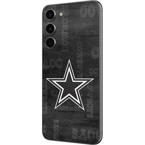 NFL Dallas Cowboys Black & White Galaxy S23 Plus Skin