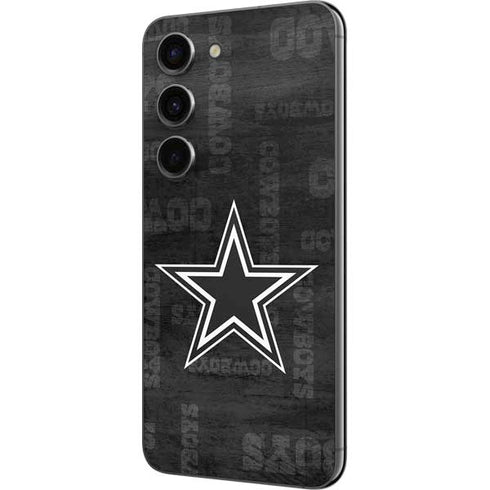 NFL Dallas Cowboys Black & White Galaxy S23 Skin