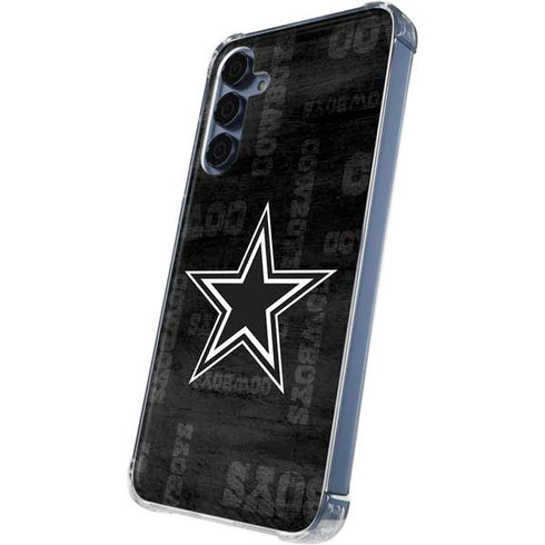 NFL Dallas Cowboys Black & White Galaxy S24 Clear Case