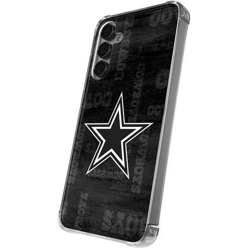 NFL Dallas Cowboys Black & White Galaxy S24 Plus Clear Case