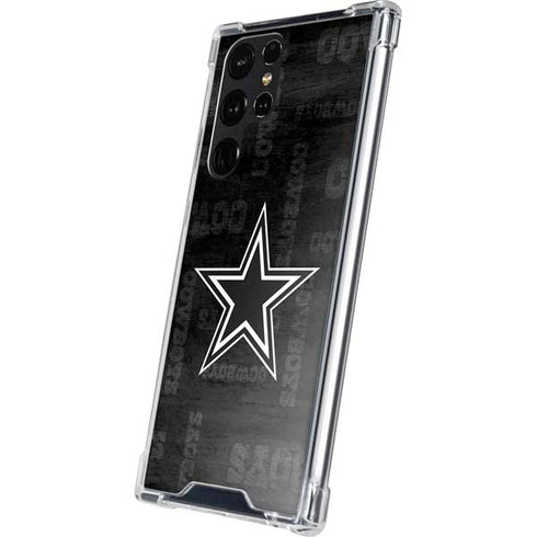 NFL Dallas Cowboys Black & White Galaxy S24 Ultra Clear Case