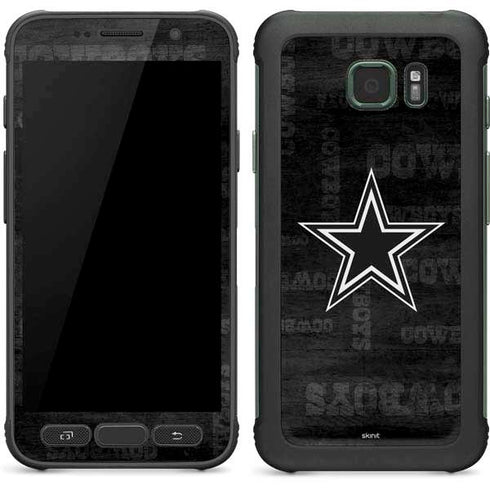 NFL Dallas Cowboys Black & White Galaxy S7 Active Skin
