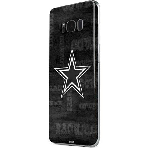 NFL Dallas Cowboys Black & White Galaxy S8 Skin