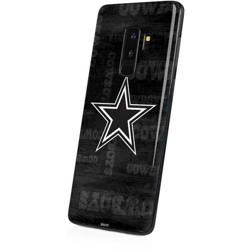 NFL Dallas Cowboys Black & White Galaxy S9 Plus Skin