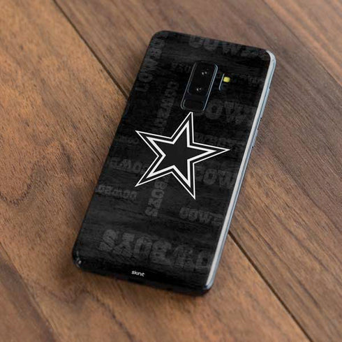 NFL Dallas Cowboys Black & White Galaxy S9 Plus Skin