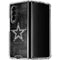 NFL Dallas Cowboys Black & White Galaxy Z Fold4 5G Clear Case