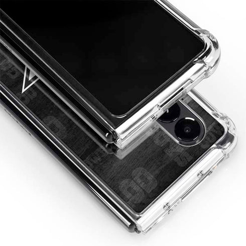 NFL Dallas Cowboys Black & White Galaxy Z Fold4 5G Clear Case