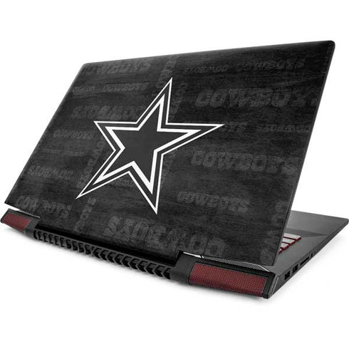 NFL Dallas Cowboys Black & White Lenovo IdeaPad Skin