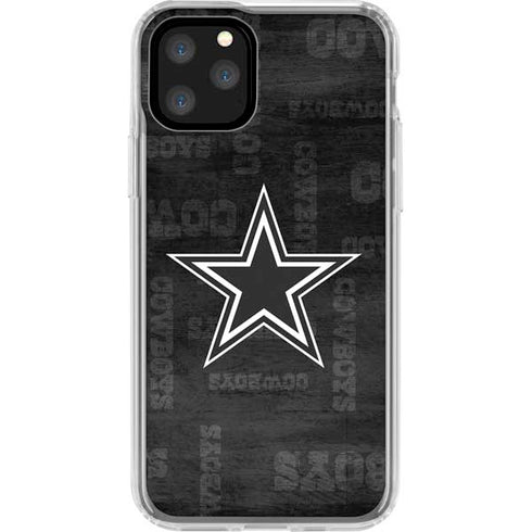 NFL Dallas Cowboys Black & White iPhone 11 Pro Clear Case
