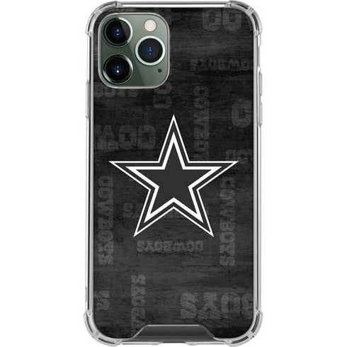 NFL Dallas Cowboys Black & White iPhone 11 Pro Max Clear Case
