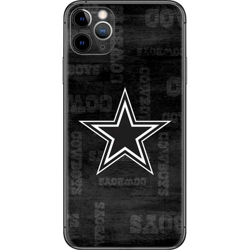 NFL Dallas Cowboys Black & White iPhone 11 Pro Max Skin