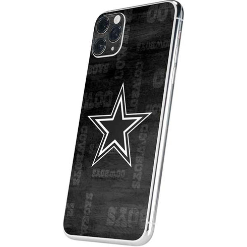 NFL Dallas Cowboys Black & White iPhone 11 Pro Max Skin