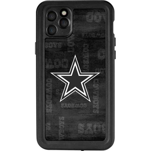 NFL Dallas Cowboys Black & White iPhone 11 Pro Max Waterproof Case