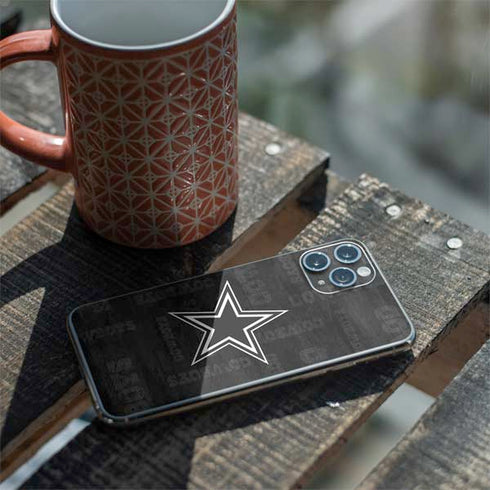 NFL Dallas Cowboys Black & White iPhone 11 Pro Skin